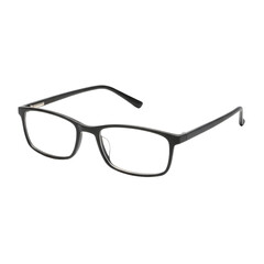 Rectangular Black Eyeglasses With Clear Lenses Isolated On A Transparent Background