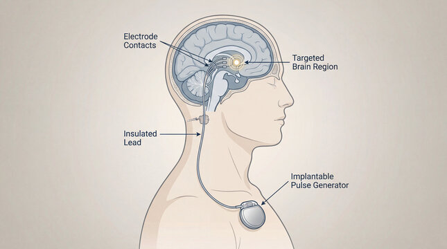 Neurostimulation's intricate path to healing deep within the human brain, offering a beacon of hope for challenging neurological conditions