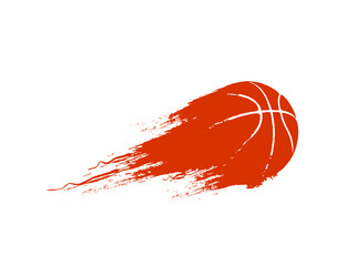 Fast Moving Basketball with Speed Motion Effect Vector © Riska