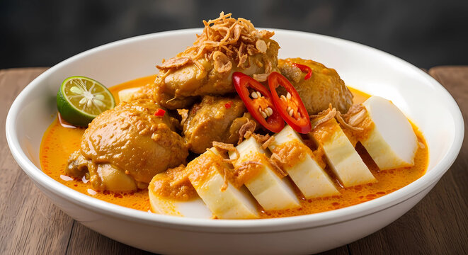 Opor Ayam with Tofu and Egg in Rich Coconut Curry Sauce &ndash; Authentic Indonesian Cuisine