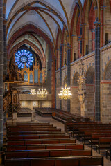 Germany Bremen city center iconic building in old town the Dom Cathedral indoor and architectural details
