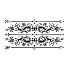 Fototapeta premium Elegant ornate baroque floral design elements on a transparent background for vintage decoration transparent background