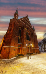 Iconic landmarks from the center of Bremen Schnoor, , the Dom Cathedral and old town