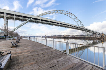 Fototapeta premium Bridge over Willamette River