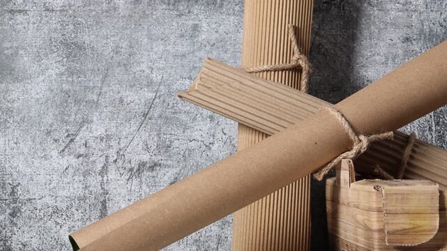 corrugated cardboard box, different types