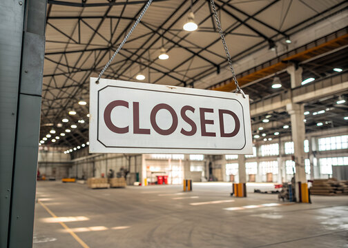 Closed Sign Warehouse | Hanging Closed Sign Industrial Factory Announcement