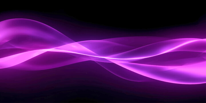 Abstract purple background with glowing smoke and flowing blue pink fractal waves creates a smooth motion energy pattern for a modern vector wallpaper design