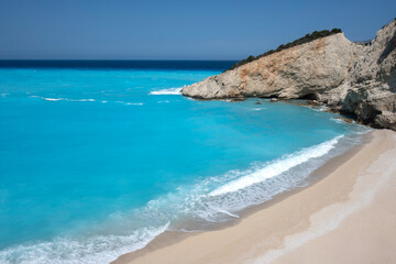 Obraz premium Lefkada Coastline near Porto Katsiki beach, Greece