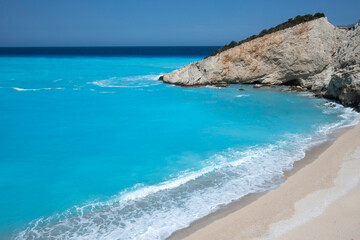Obraz premium Lefkada Coastline near Porto Katsiki beach, Greece