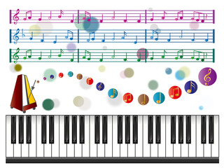 ピアノ■鍵盤と音符