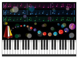 ピアノ■鍵盤と音符