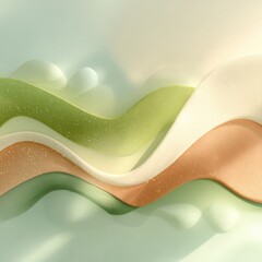 Minimalist waves in an abstract Earth Day celebration design