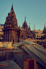 Fototapeta premium Pancha Ganga Ghat in Varanasi city, India