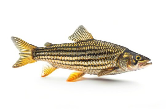 A captivating close-up portrait of an aquatic marvel, showcasing the vibrant colors and intricate patterns of a majestic freshwater fish.
