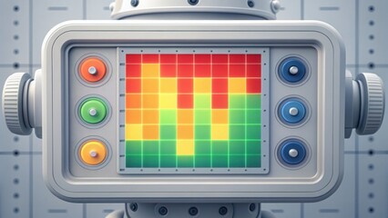 Interactive Heatmap Display on Modern Digital Dashboard Interface
