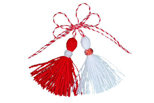 Every spring, on March 1st, Bulgarians hang a martenitsa on their lapel. It is worn until a stork or a blossoming midsummer tree is seen, and then it is hung on a blossoming branch. Png.