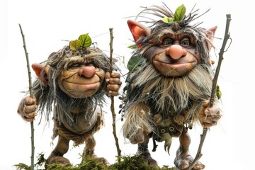 Enchanting Mythical Trolls Set Against