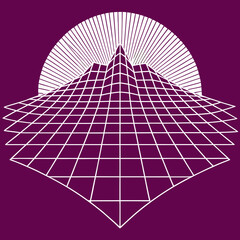 Distorted grid shapes isolated. Retrofuturistic warped mesh grid. Curved mesh abstract elements. Retro punk design element. Vector curve surface background. © Designer As HasiB