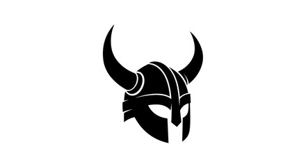 Obraz premium Viking Helmet Symbol Warrior Ancient Warrior Headgear.