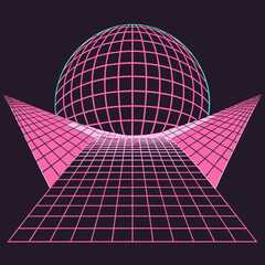 Distorted grid shapes isolated. Retrofuturistic warped mesh grid. Curved mesh abstract elements. Retro punk design element. Vector curve surface background. © Designer As HasiB