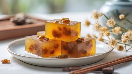 Water Chestnut Cake (马蹄糕), Guangxi Cuisine, Chinese Cuisine, Guangxi Dessert