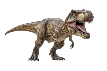 Tyrannosaurus Rex, freigestellt vor transparentem Hintergrund, Generative AI