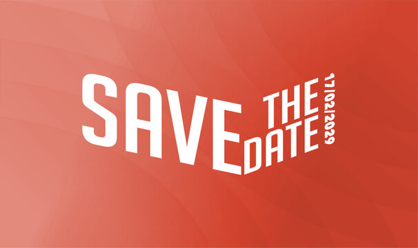 Save the date banner.  business, and advertising. event summit