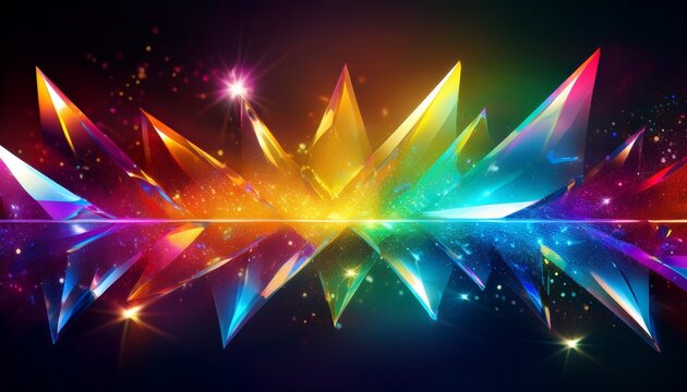 sparkle light effect glass bokeh glitter transparent bright background flash reflex prism neon crystal rainbow light rainbow