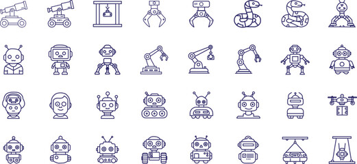 Collection of 30 unique ancient or historical architectural elements and statues © manosh