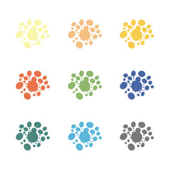 Fototapeta premium Image of pollen symbol with copy space 