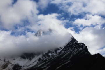 apovan Base Camp is a breathtaking high-altitude meadow nestled in the heart of the Indian Himalayas,  From this pristine campsite, the majestic Mount Shivling rises sharply into the sky,
