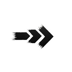 A bold and dynamic double arrow pointing to the right in a modern design