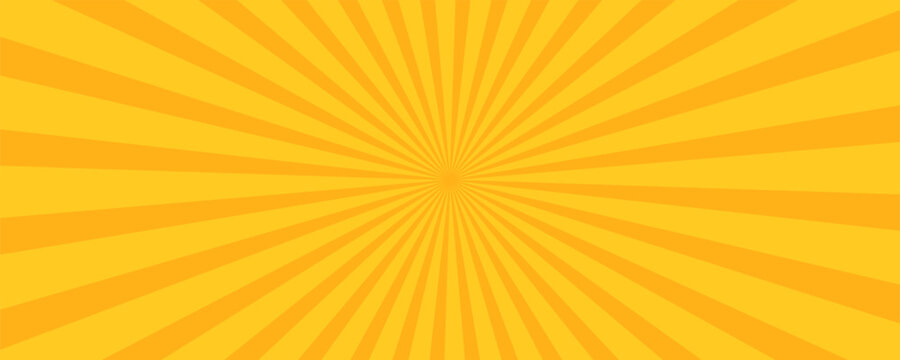 orange and yellow sunburst rays template background vector wallpaper for banners,website.