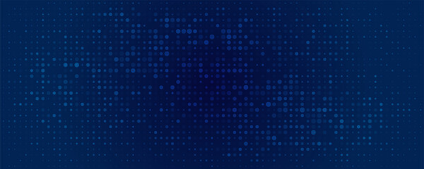 Modern navy grid with glowing squares and dynamic lines creates futuristic corporate backdrop for AI and financial technology concepts. Technology digital background