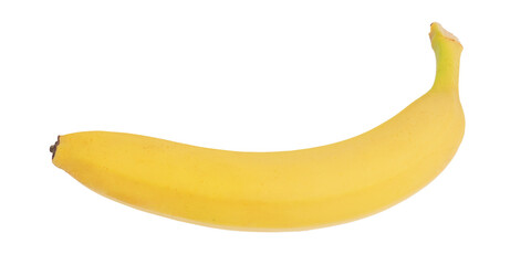 Yellow banana isolate on white background. Tropical fruit, banana. © Lesia