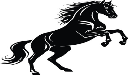 Pair of Canadian geese flying in flight with wings spread, migratory bird silhouettes for nature wildlife decor, cad drawing flat vector illustration, animal © Shree