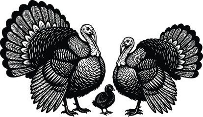 Set of black flying geese silhouettes in flight, migratory wild birds for nature conservation and hunting logos, cad drawing flat vector illustration, geese © Shree