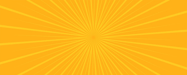 Fototapeta premium orange and yellow sunburst rays template background vector wallpaper for banners,website.