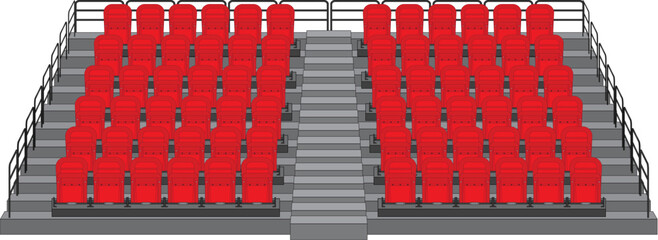 arena seats isolated on white © Putra
