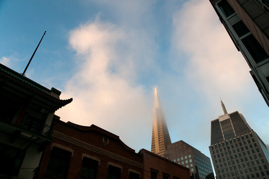USA, California, San Francisco, Transamerica Building.
