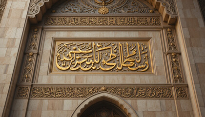 detail of a mosque in istanbul turkey