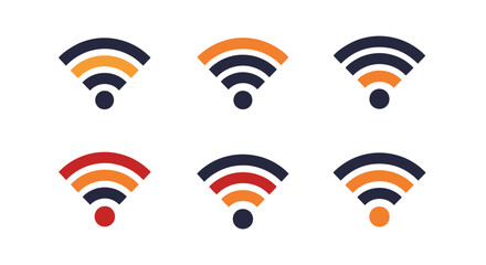 WiFi Line art vector color © Kamal