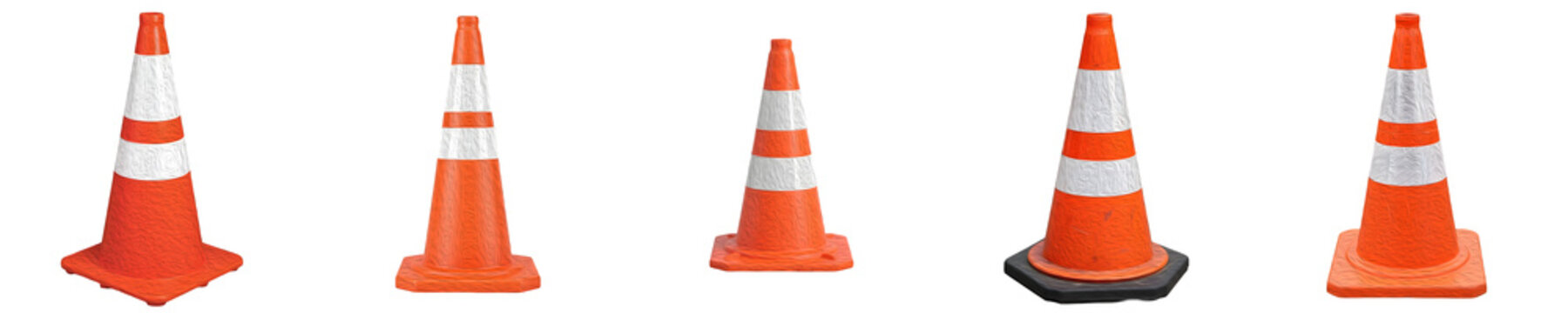 the high quality set of road  safety cone orange cone VLC icon on white PNG background PRO file,..,