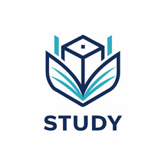 Naklejka premium Education logo design template