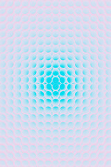 Fototapeta premium Abstract background of pipes with a glowing gradient from blue to light pink, full frame. 3D rendering illustration.