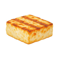 Fototapeta premium PNG Grilled cheese cube illustration.