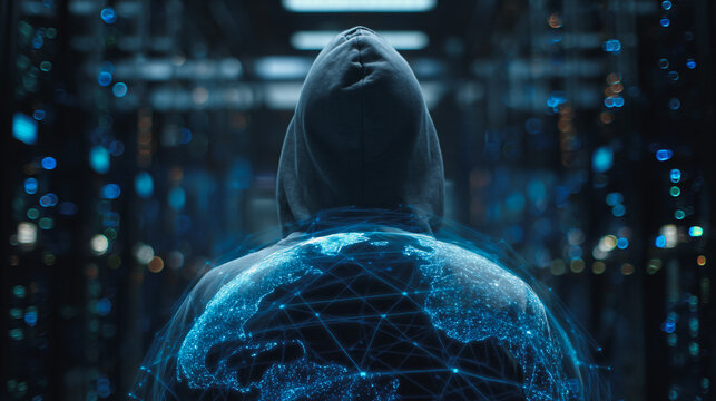 Hacker are planning to hack and attack networks and cyber security , innovative Smart city and graphs with statistics to analyze business potential and predict future developments in company growth.