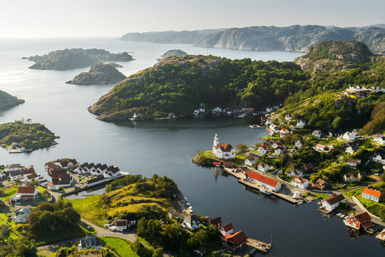 Aussicht vom Hagasen, Kirkehamm, Hidra, Vest Agder, Norwegen