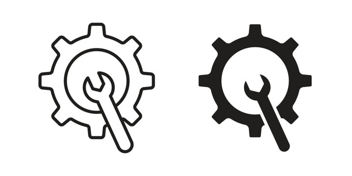 Customized icon. Linear icon collection. Editable stroke. Vector illustrations