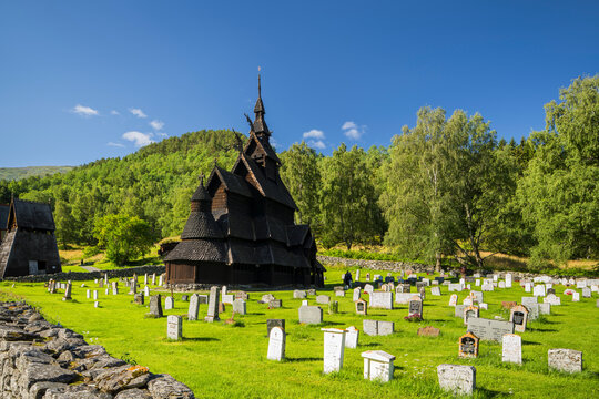Stabkirche Borgund, Sogn og Fjordane, Norwegen